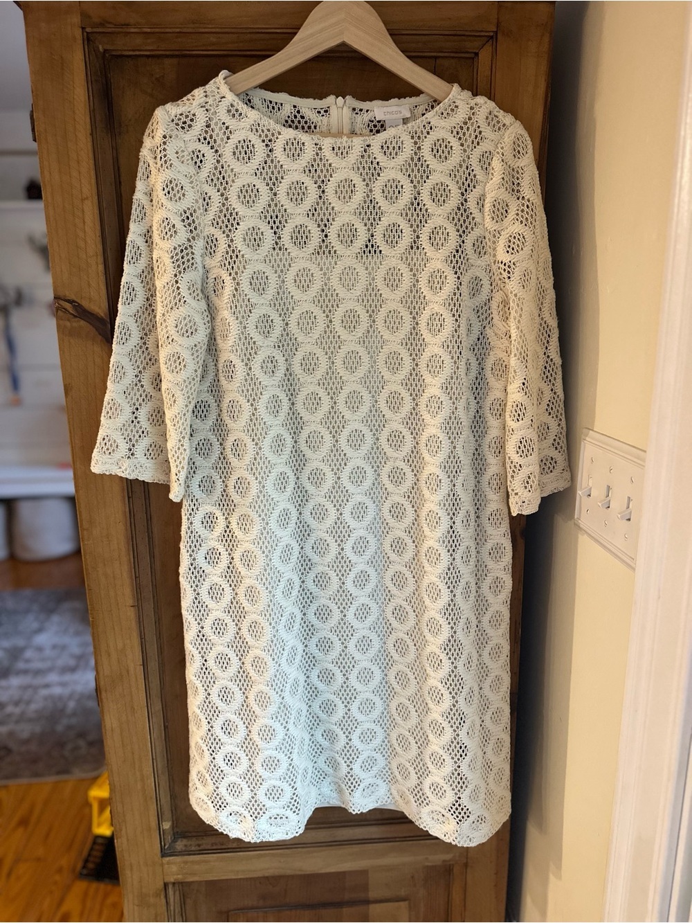 Chico's Cream Knit Dress Size 6